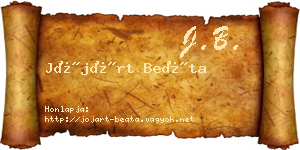 Jójárt Beáta névjegykártya